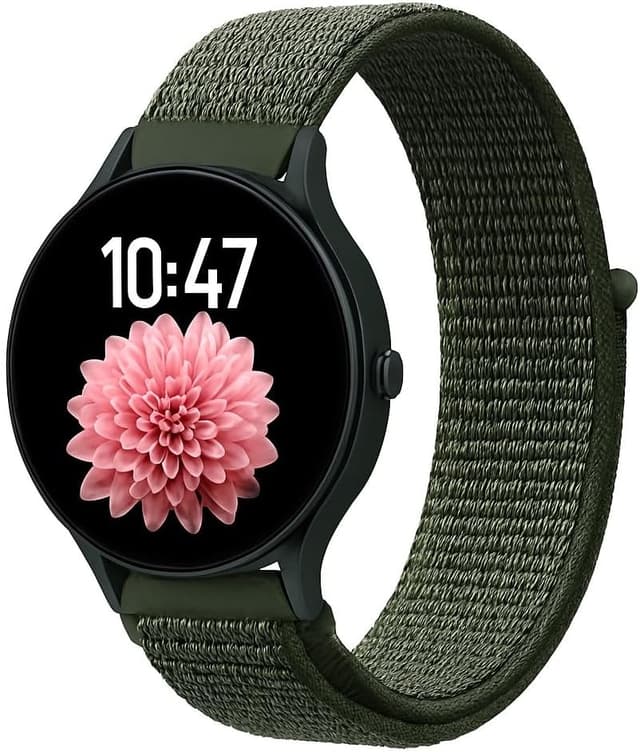 Detalle de Nylon replacement strap for Reflex Active smartwatches (Series 4/5/6/7/9/10/12/13/14/15/16/23/26)
