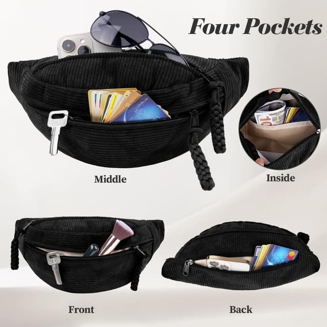 Thumbnail 3 de Aucuu Riñonera de Pana 31,5 cm