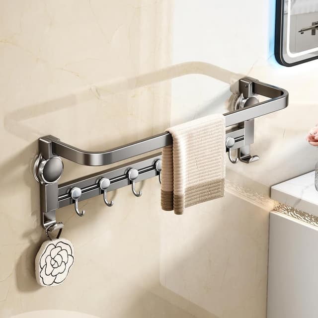 Detalle de MUSTORN Handtuchhalter 60 cm ohne Bohren