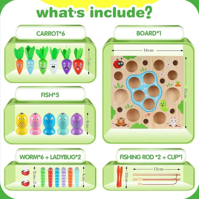 Thumbnail 5 de COOLJOY Karotten Steckspiel ab 2 Jahren