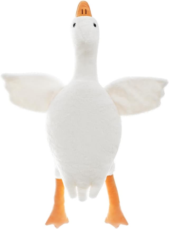 Detalle de Zaloife Peluche Oie géante 50 cm — doudou pour câlins et décoration, à récupérer après compression sous vide