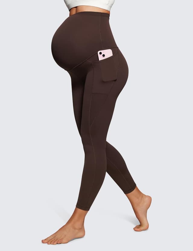 Detalle de CRZ YOGA Butterluxe : leggings de maternité très doux avec poches (hauteur 63 cm)