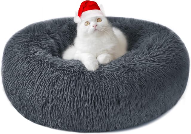 Detalle de Hundebett Donut 50 cm Flauschig Rund