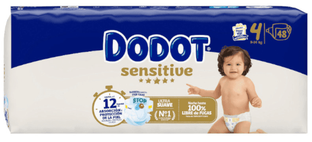 Detalle 2 de Dodot Pañales Sensitive T4 48 uds (9–14 kg)