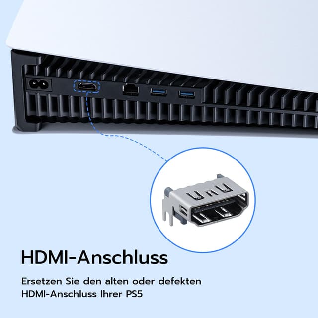 Detalle de HDMI-Port Reparatur-Set für PS5 5-Zoll