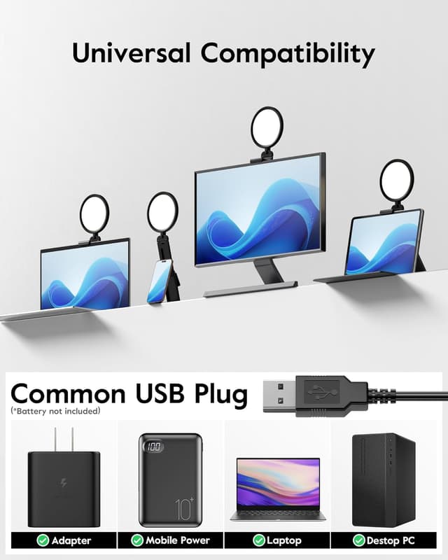 Thumbnail 6 de LitONES 5" ring light for video calls