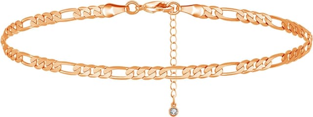 Detalle de Cangall Silber Fußketten für Damen – Infinity-Fußkettchen als flexibles Fußgelenk-Armband