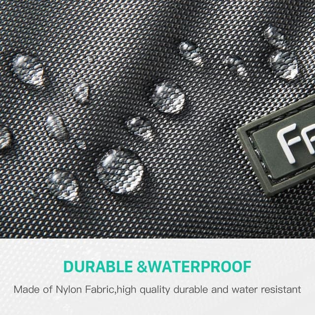 Detalle 2 de FREETOO Gürteltasche für Damen und Herren mit 6 Reißverschlusstaschen – wasserdichte Bauchtasche für Hundespaziergänge, Laufen & Reisen