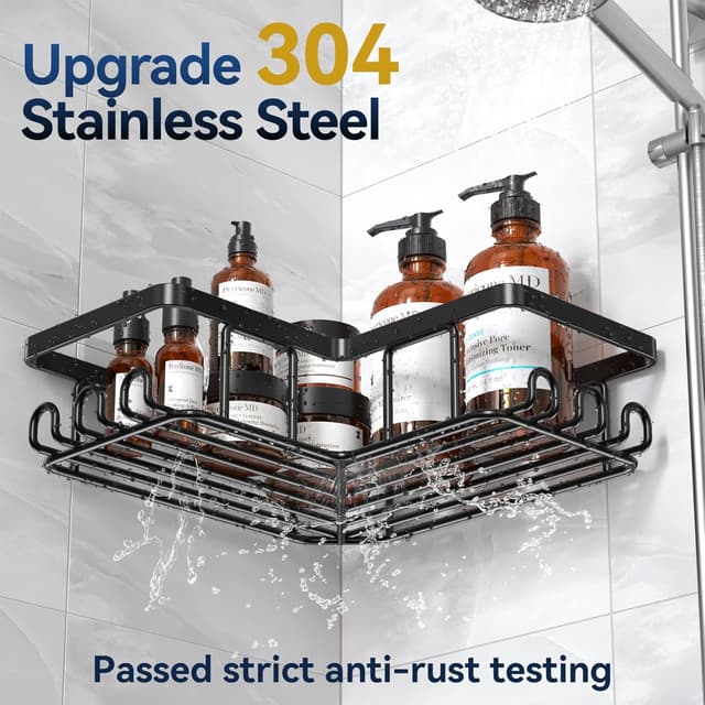 Detalle 2 de YASONIC Shower Caddy with 12 Hooks ⚙
