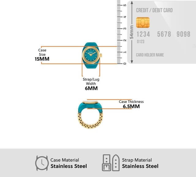 Thumbnail 5 de Fossil Montre Ring Femmes Quartz Bleu