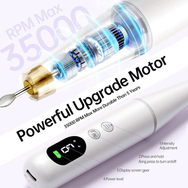 Thumbnail 4 de Electric Nail Drill Kit