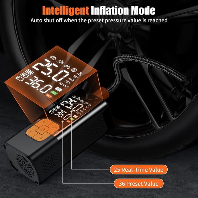 Thumbnail 4 de Tyre inflator 150 PSI 6000mAh cordless