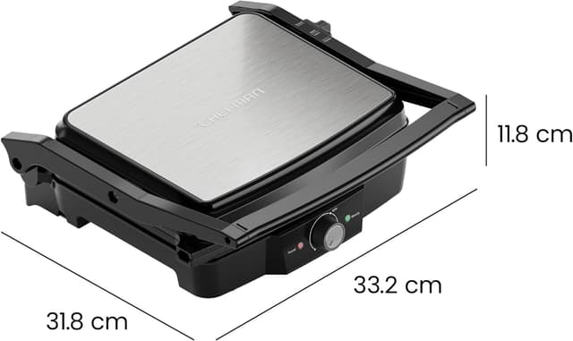 Thumbnail 6 de Chefman 4 Slice Panini Press 180° open