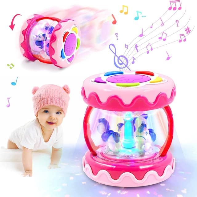 Thumbnail 4 de Unicorn Rotating Light Up Toy Carousel 360°