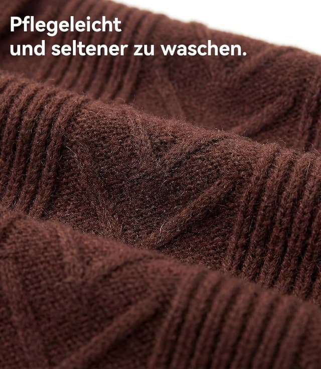 Detalle de GLESTORE Herren-Langarm-Poloshirt Casual mit Giraffen-Stickerei