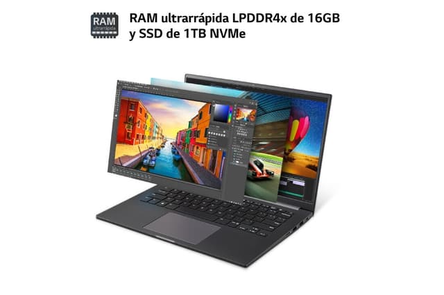 Detalle 1 de LG Ultra 16U70R Ryzen 7, 16 GB, 1 TB SSD