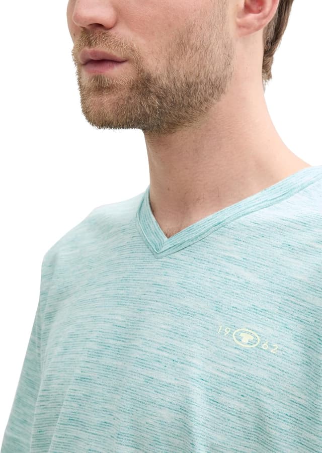 Detalle de TOM TAILOR T-Shirt Uomo a maniche corte: comfort e vestibilità comoda