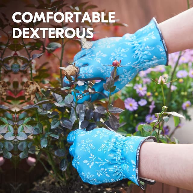 Detalle de Guanti da giardinaggio donna in pelle con touch screen Vgo... (SL7476)