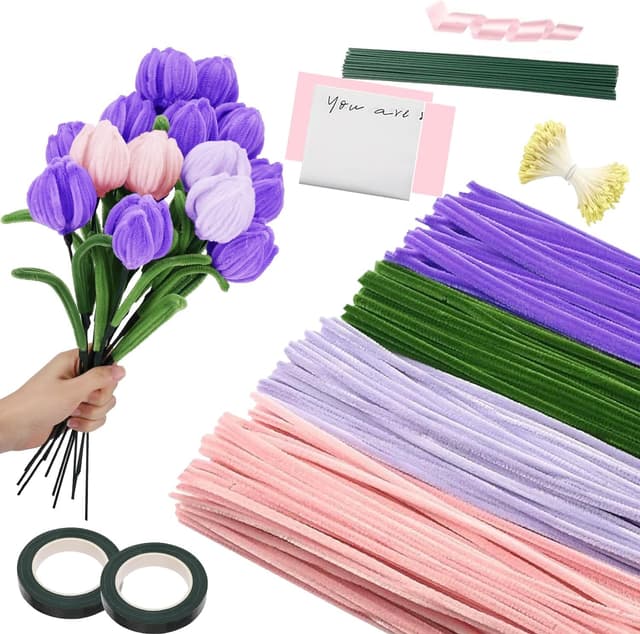 Imagen de Blumenstrauß Pfeifenreiniger Set 400-teilig en OfertitasTOP