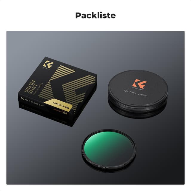 Thumbnail 6 de K&F CONCEPT Nano X Armor UV-Filter 82 mm