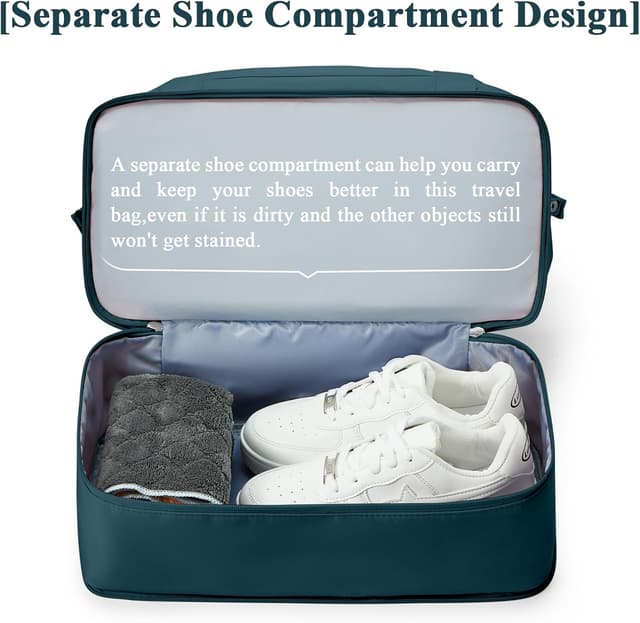 Detalle de HPLQQ Ryanair underseat cabin bag (40x30x20) with shoe compartment and wet pocket – Peacock Blue