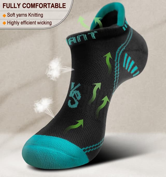 Detalle de KEMISANT Calcetines Tobilleros Hombre 6 Pares