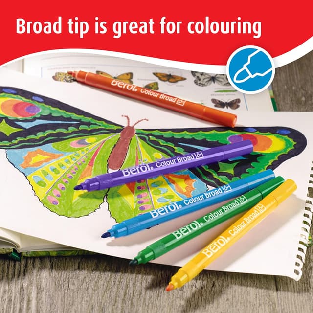 Thumbnail 4 de Berol Felt Tip Colouring Pens 1.2mm