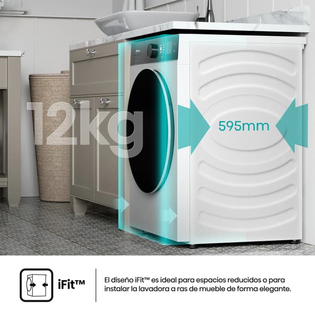 Thumbnail 5 de Hisense WF5i1245BWR lavadora 12 kg