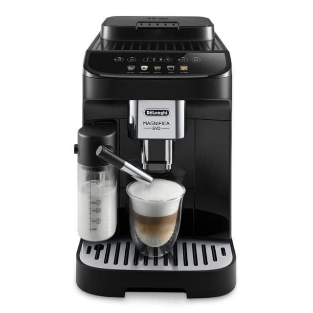 Detalle de DeLonghi Magnifica Evo cafetera 15 bares 5 bebidas