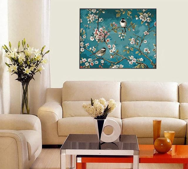 Detalle de Kit dipingere con i numeri senza cornice YXQSED 16x20 inch