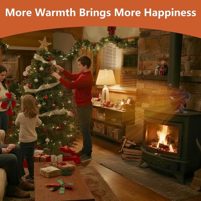 Detalle 2 de Miaton Log Burner Fan 6-Blade