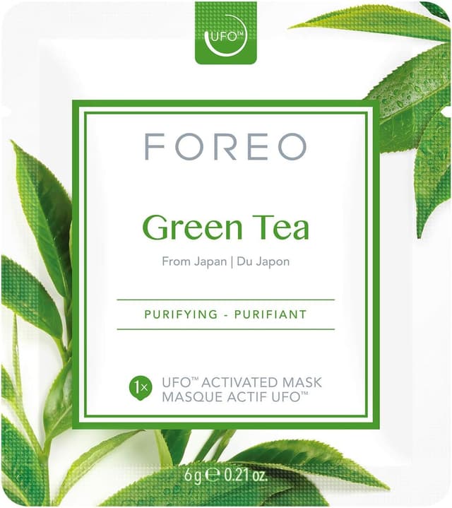 Detalle de FOREO Green Tea UFO Activated Mask 6 pack