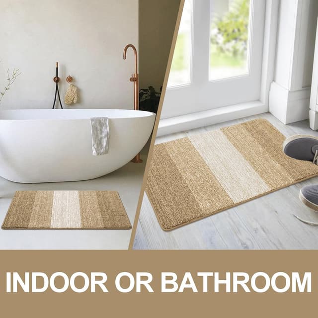 Thumbnail 6 de Homaxy indoor door mat (50 x 80 cm, beige) – machine-washable, non-slip entrance rug