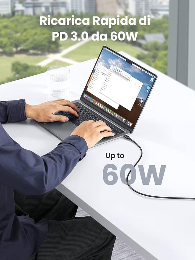 Detalle de UGREEN 3 Pezzi Cavo USB C 60W