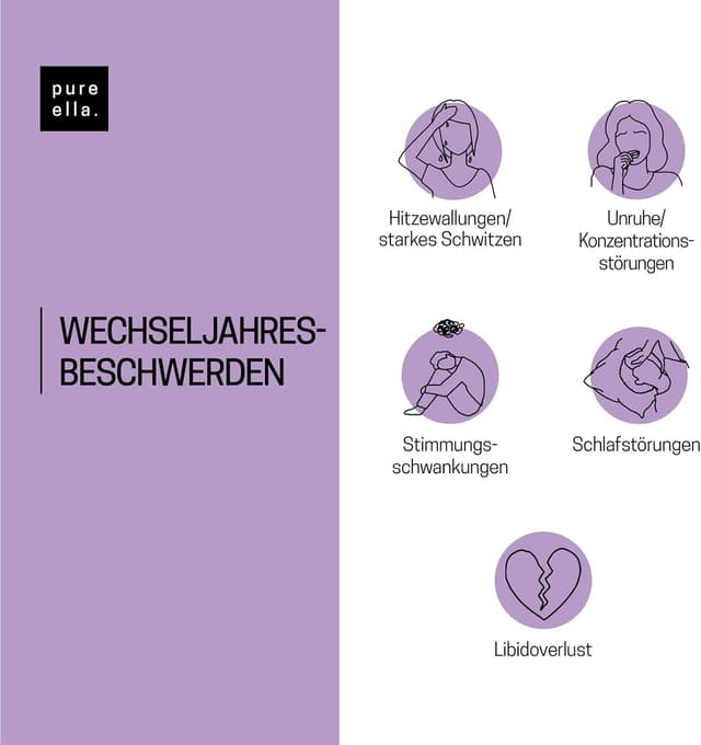 Detalle de Pure Ella WECHSELJAHRE Vitalstoffkomplex für Frauen in der Menopause (60 Kapseln)