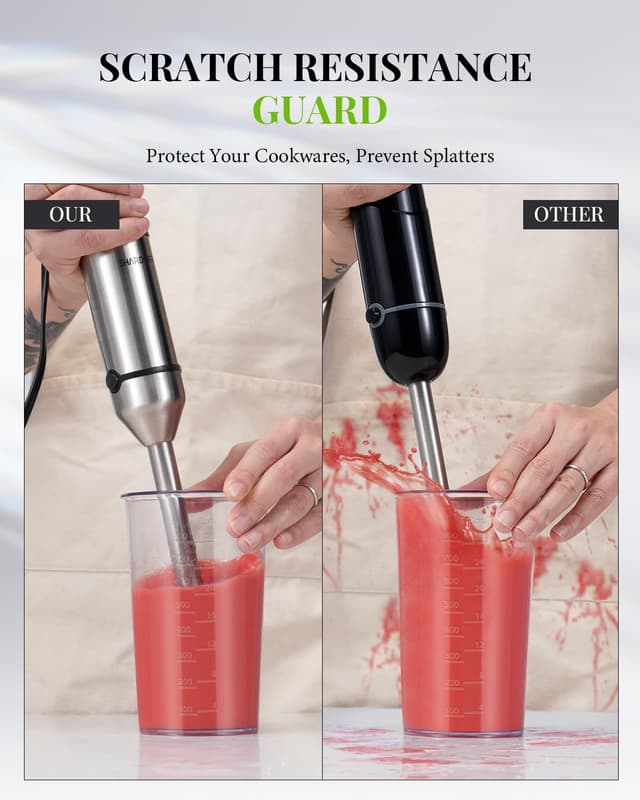 Thumbnail 6 de SHARDOR 6‑in‑1 Hand Blender 1200W, 20‑Speed 🍽