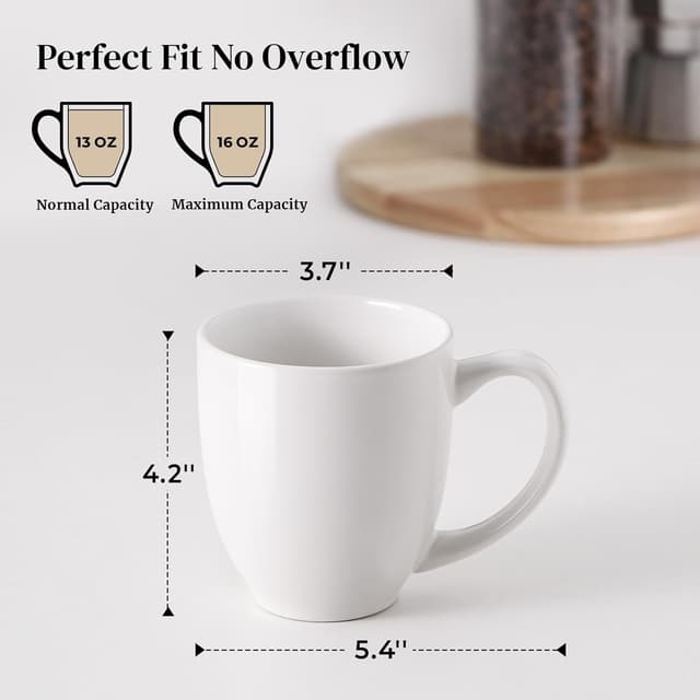 Thumbnail 1 de DOWAN Coffee Mugs 16 oz set of 6