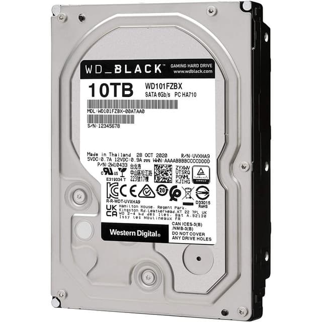 Thumbnail 2 de WD Black 10 TB 3,5" SATA 3 — Disco duro 📀