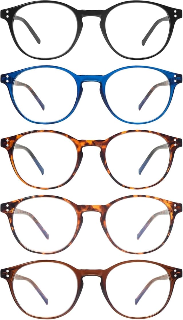 Imagen de ZONLON 5 Pack Retro Reading Glasses 5pcs en OfertitasTOP