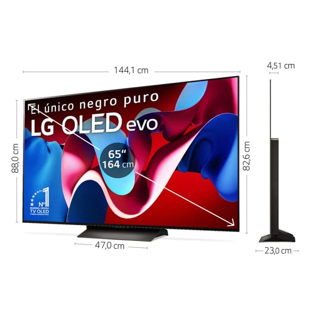 Detalle 2 de LG OLED65C46LA 65" (164 cm) 4K Smart TV OLED con webOS 24 y Magic Remote MR24, reacondicionada Grado C