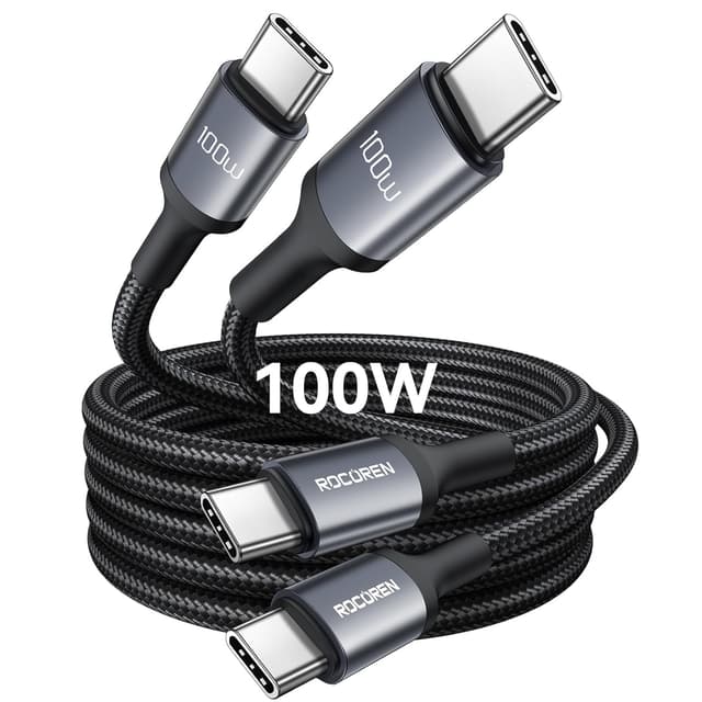 Detalle de Rocoren USB C Kabel 100W 2er Set 2m