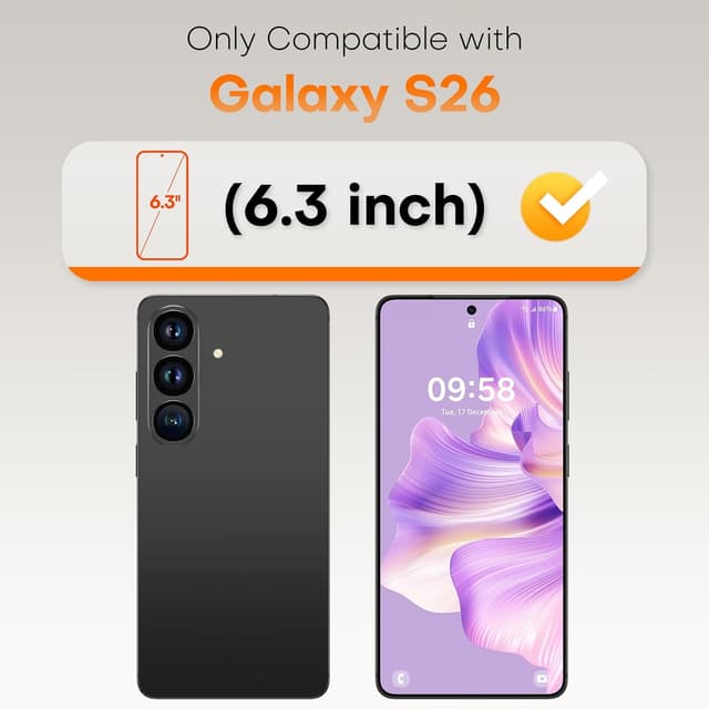 Detalle 2 de TOCOL Galaxy S26 Screen Protector 2 Pack