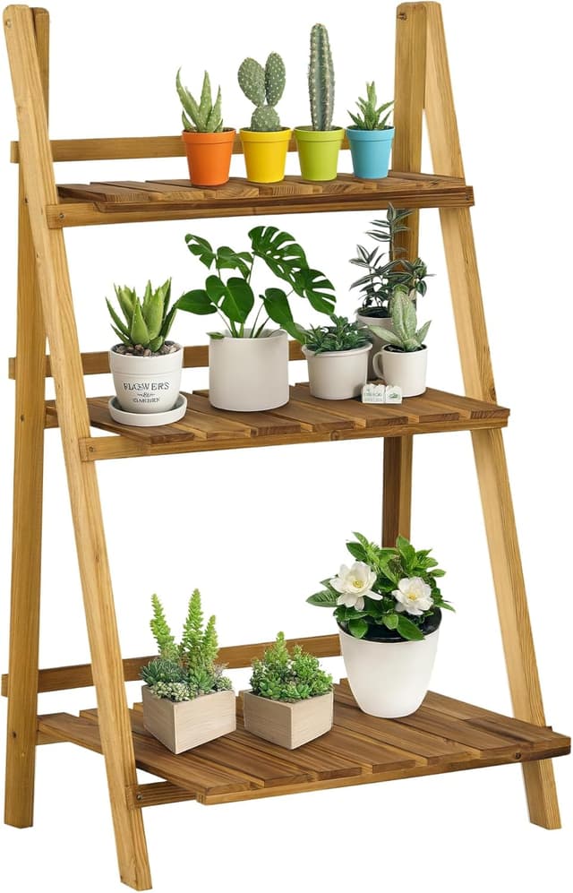 Imagen de Outsunny Soporte para Plantas 3 niveles 60x37x93 cm en OfertitasTOP
