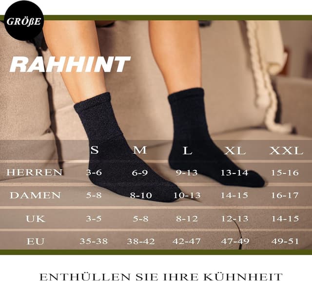 Thumbnail 5 de Rahhint calcetines diabéticos lana alpaca