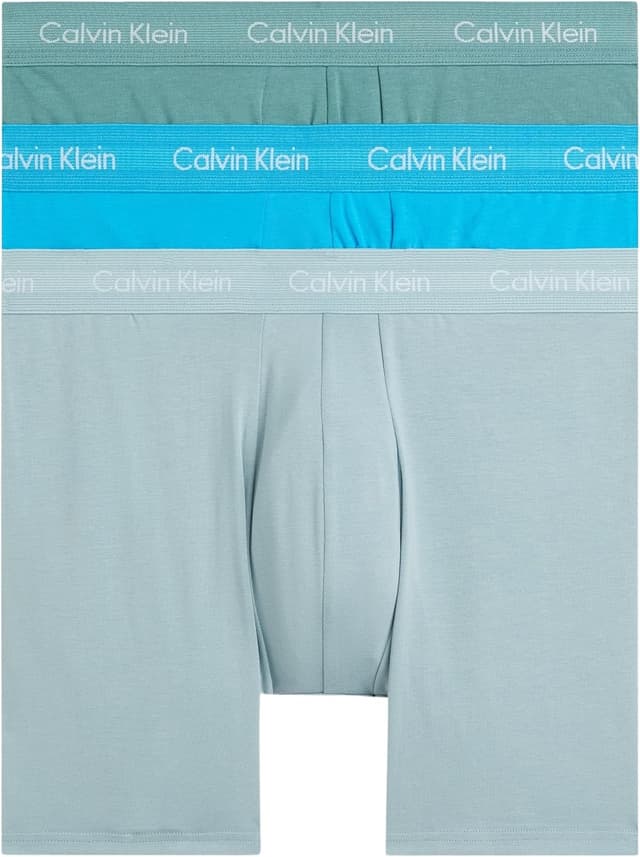 Detalle de Calvin Klein Boxers Longs Lot de 3 Homme Boxer Brief Stretch