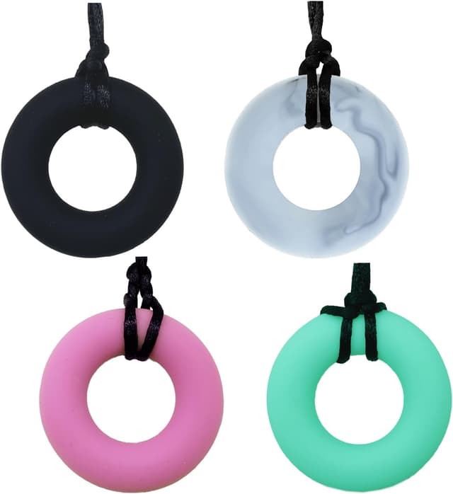 Thumbnail 6 de ALKAIDCHAO Silicone Chew Necklace 4 pack