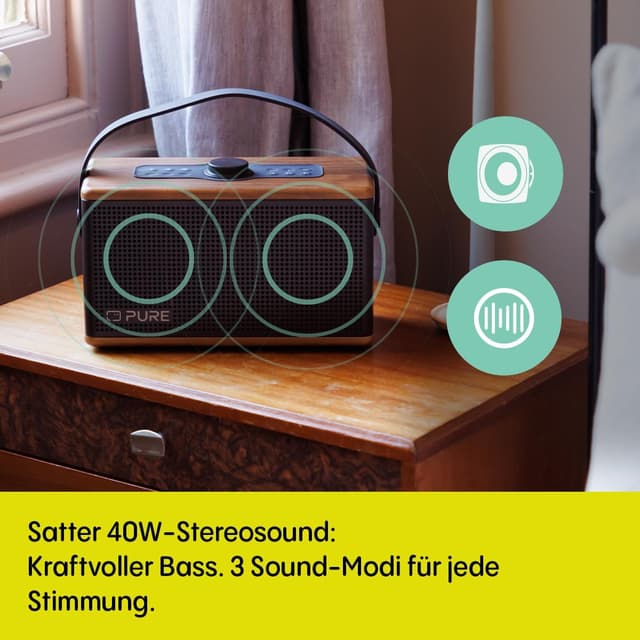 Detalle 2 de Pure Classic Aura Bluetooth-Lautsprecher 40 Watt