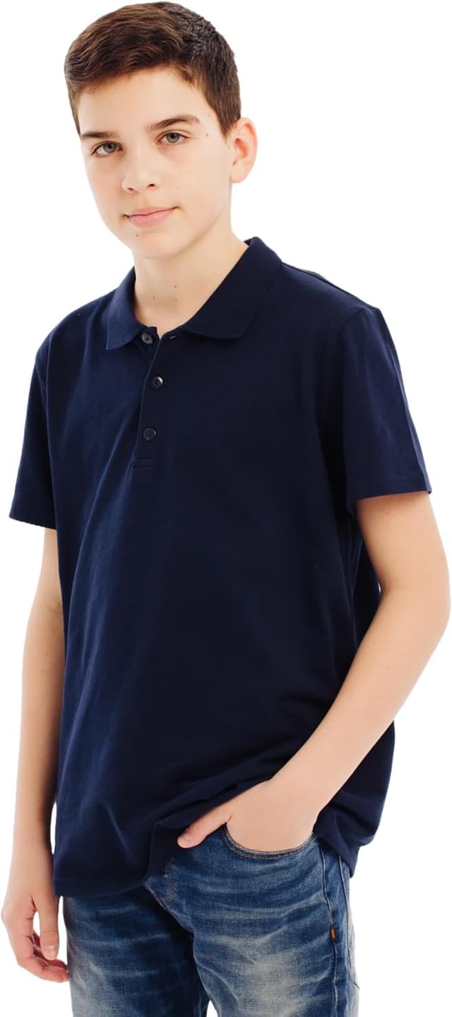 Detalle de MOR Jungen Poloshirt aus 100% Baumwolle (Kurzarm) – Größen 110 bis 176