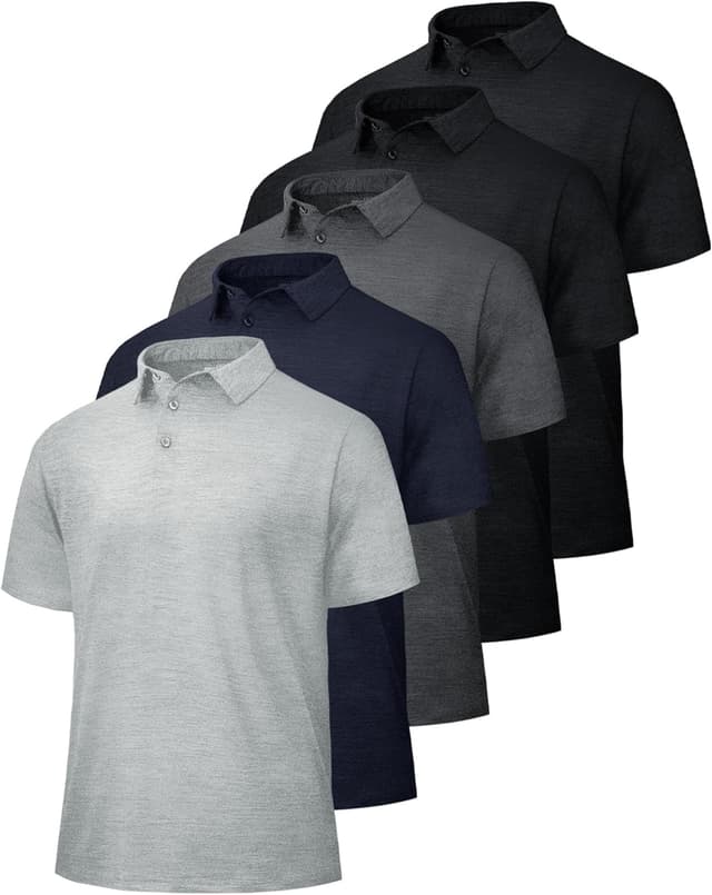 Thumbnail 5 de BOOJO 5 Pack Polo Shirts for Men