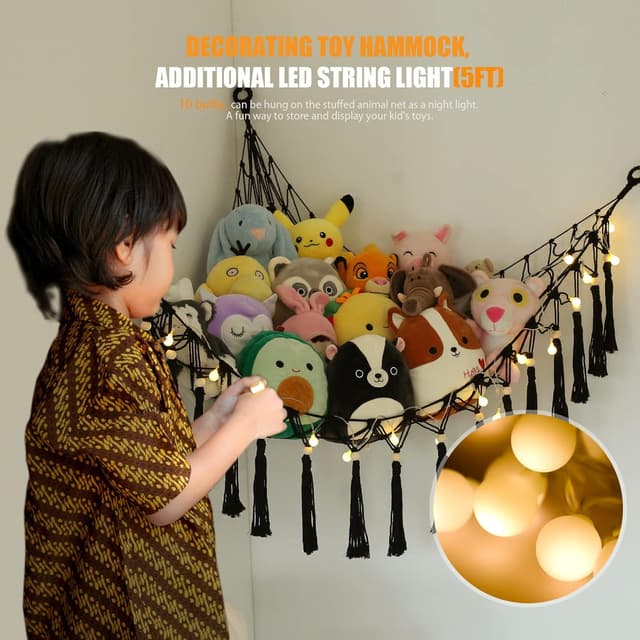 Detalle 2 de Hamac en peluche pour animaux avec filet de rangement